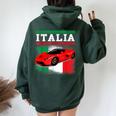 Fun Italian Exotic Supercar For Men And Children Women Oversized Hoodie Back Print Forest