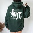 420 Weed Marijuana Cannabis Chicken Pot Pie Pi Leaf Women Oversized Hoodie Back Print Forest