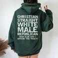 Conservative Christian Straight White Male Republican Women Oversized Hoodie Back Print Forest