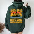 Gospel Music Cruise Christian Cruiser Vacation Apparel Women Oversized Hoodie Back Print Forest