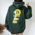 I'm A Little Door Key Nerdy Bad Dorky Mom Dad Women Oversized Hoodie Back Print Forest