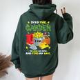 Into The Garden I Go To Lose My Mind And Find My Soul Women Oversized Hoodie Back Print Forest