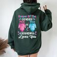 Gender Reveal Outfit Grandma To Be Party Announcement Women Oversized Hoodie Back Print Forest