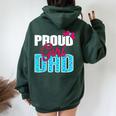 Girl Dad Proud Girl Dad Quote For Father Of A Girl Women Oversized Hoodie Back Print Forest