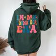 In My Godmother Era Groovy Retro Mommy Mama Mother's Day Women Oversized Hoodie Back Print Forest