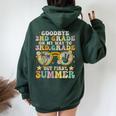 Goodbye 2Nd Grade Graduation To 3Rd Grade Hello Summer Women Oversized Hoodie Back Print Forest