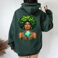 Green Mother Earth Day Gaia Save Our Planet Nature Recycling Women Oversized Hoodie Back Print Forest