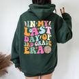 Groovy In My Last Day Of 3Rd Grade Era Last Day Of School Women Oversized Hoodie Back Print Forest