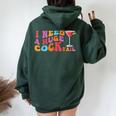 Groovy I Need A Huge Cocktail Adult Humor Drinking Women Oversized Hoodie Back Print Forest