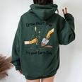Grow Short Tree Its Your Mother Earth Day Trees Planting Women Oversized Hoodie Back Print Forest
