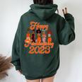 Happy Friendsgiving African American Thanksgiving 2023 Women Oversized Hoodie Back Print Forest