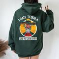 I Hate Tequila Said No Juan Ever Cinco De Mayo Women Oversized Hoodie Back Print Forest