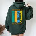 Hoops Girls Never Underestimate A Girl Who Plays Basketball Women Oversized Hoodie Back Print Forest