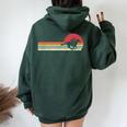 Horse Racing Retro Style For Jockey Women Oversized Hoodie Back Print Forest