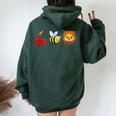 Hose Bee Lion I Am A Firefighter Women Oversized Hoodie Back Print Forest