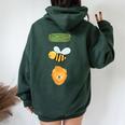 Hose Bee Lion Animal Pun Dad Joke Women Oversized Hoodie Back Print Forest