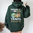 Husband And Wife Travel Partners For Life Couple Women Oversized Hoodie Back Print Forest