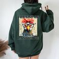 I'm Fluent In Fowl Language Chicken Lady Women Oversized Hoodie Back Print Forest