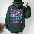 I'm Going To Be Big Sister 2025 For Pregnancy Announcement Women Oversized Hoodie Back Print Forest