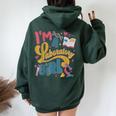 I'm A Laboratory Girl Medical Lab Week 2024 Women Oversized Hoodie Back Print Forest