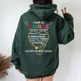 I'm A Nurse And This Is My Week Happy Nurse Week 2024 Women Oversized Hoodie Back Print Forest
