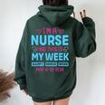 I'm Nurse And This Is My Week Happy Nurse Week May 6-12 Women Oversized Hoodie Back Print Forest