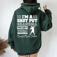 I'm A Shot Put Grandma Track Field Grandma Women Oversized Hoodie Back Print Forest