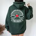 Its Beautiful Day To Support Public Education Teacher Red Women Oversized Hoodie Back Print Forest