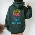 Just A Girl Who Loves Pole Vault Pole Vault Women Oversized Hoodie Back Print Forest