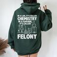 In Lab It's Called Chemistry Science Chemistry Teacher Women Oversized Hoodie Back Print Forest