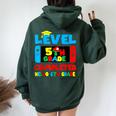 Level 5Th Grade Completed Hello 6Th Grade Last Day Of School Women Oversized Hoodie Back Print Forest