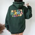 In My Mama Era Groovy Retro Mom Mother's Day 2024 Women Oversized Hoodie Back Print Forest