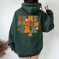 In My Mamaw Era Groovy Retro Floral Hippie Cool Mamaw Club Women Oversized Hoodie Back Print Forest