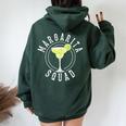 Margarita Squad Cute Tequila Fan Cinco De Mayo Women Oversized Hoodie Back Print Forest