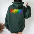 May The Pride Be With You Rainbow Lgbt Gay Lesbian Pride Women Oversized Hoodie Back Print Forest