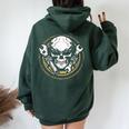 Mechanic Wrench Gear Skull For Women Women Oversized Hoodie Back Print Forest