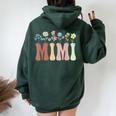 Mimi Wildflower Floral Mimi Women Oversized Hoodie Back Print Forest