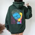 Mom And Dad Mad At Me Scream Women Oversized Hoodie Back Print Forest
