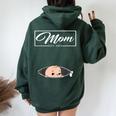 Mom Est 2024 Promoted To Mom 2024 Mother 2024 New Mom 2024 Women Oversized Hoodie Back Print Forest