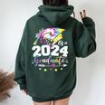 Mom Senior 2024 Proud Mom Of A Class Of 2024 Graduate Mother Women Oversized Hoodie Back Print Forest