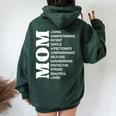 Mother's Day Mom Mama Mother's Specifications Women Oversized Hoodie Back Print Forest