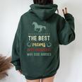 Mother's Day Retro Vintage Horse Lover For Girls Women Oversized Hoodie Back Print Forest
