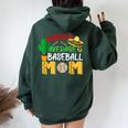 Nacho Average Mom Baseball Mexican Fiesta Cinco De Mayo Mama Women Oversized Hoodie Back Print Forest