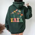 New Yaya Wildflower First Birthday & Baby Shower Women Oversized Hoodie Back Print Forest