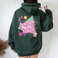 Next Stop Middle School Back To School Graduation Teacher Women Oversized Hoodie Back Print Forest