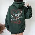 Nurse Cute Doctor er Angel On Earth Nurse Women Oversized Hoodie Back Print Forest