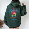 Orlando Florida 2024 Sea Turtle Beach Summer Vacation Trip Women Oversized Hoodie Back Print Forest