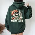 Overstimulated Moms Club Happy Mother's Day Mom Trendy Words Women Oversized Hoodie Back Print Forest