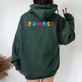 Pan Pride Pansexual Lgbtq Moon Phase Subtle Lgbt Gay Pride Women Oversized Hoodie Back Print Forest