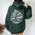 It Was Never A Phase Emo Moms Club Mother's Day Skeleton Women Oversized Hoodie Back Print Forest